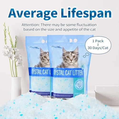 Made4Pets Cat Litter Crystals,Non Clumping Litter 8.6 lbs(2 x 4.3 lb Packs) - Image 6