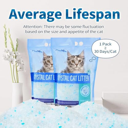 Made4Pets Cat Litter Crystals,Non Clumping Litter 8.6 lbs(2 x 4.3 lb Packs) - Image 6