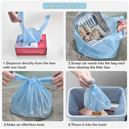 Cat Litter Bags, 120 Count, Ultra Thick, Scented, Leak-Proof, Disposable, 15 Liters Capacity - Image 5