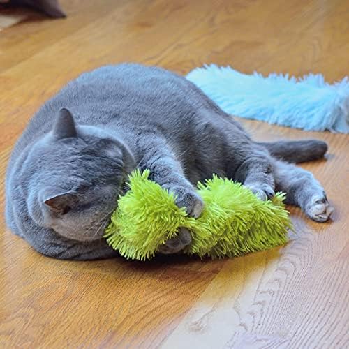 Youngever 3 Pack Cat Kicker Toys, Interactive Kitty Kick Stick for Cats, Puppies, and Kittens (Plush Fabric) - Image 4