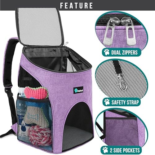 PetAmi Cat Backpack Carrier for Small Dogs and Large Cats, Airline Approved - Image 3