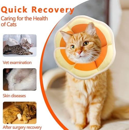 Soft Adjustable Cat Cone Collar, Comfortable Cat Recovery Collar - Image 5