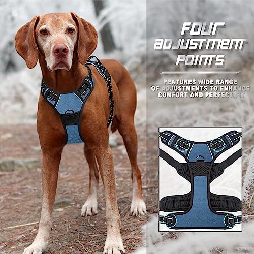 BARKBAY Dog Harness No Pull for Large Dogs Front Back Clips,Dog Vest - Image 6