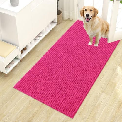 OLANLY Dog Door Mat for Muddy Paws 44x24, Extra Absorbent Chenille Mud Mat by OLANLY