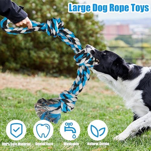 2 Pack Dog Rope Toy，21.65 inch / 13.8 oz - Image 6