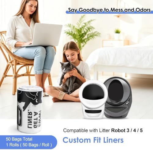 Cat Litter Box Liners Bag Compatible with Litters Box Robot Model 5/4/3 - Image 2