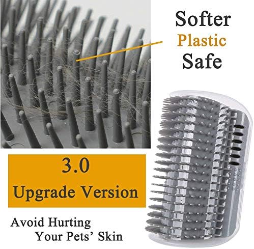 3.0 Softer Cat Self Groomer with Catnip, Dog Cat Corner Groomer Comb - Image 2