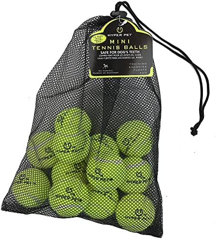 Hyper Pet Mini Tennis Balls for Small Dogs, Pack of 12, Interactive Fetch by HyperPet