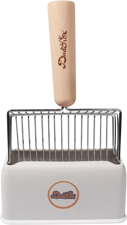Cat Litter Scoop Metal Litter Scooper with Holder Cat Litter Scooper Kitty Litter Scoop Cat Poop Scooper Poop Scooper for Cat Litter Litter Box Scooper Metal