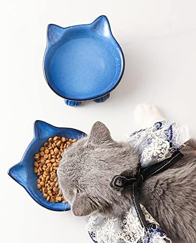 Nihow Ceramic Basic Cat Bowls: 5 Inch Cat Bowl for Food & Water - Image 6