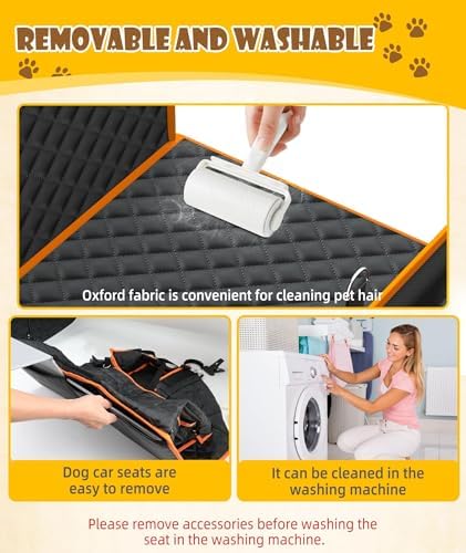 EPN Dog Car Seat, Back Seat Extender for Medium and Large Dogs, Black - Image 6