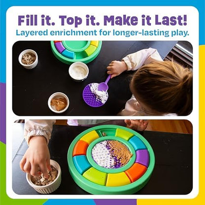 Brightkins Color Wheel Treat Puzzle and Lick Mat - Image 6