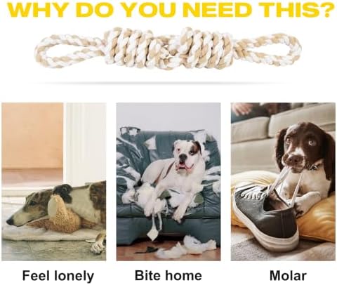 Fida Dog Rope Toys for Aggressive Chewers, Tug Toys for Large Medium Dogs - Image 7