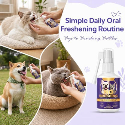 Callmynm Dental Spray for Dogs & Cats, No Brushing Dog Teeth Cleaning - Image 7