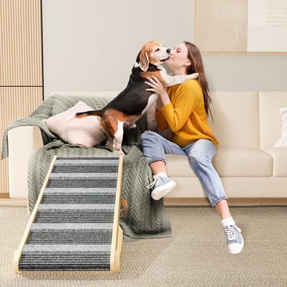 REONEY Dog Ramp, Portable Pet Ramp with 7 Adjustable Heights 11" to 26.6" - Image 6