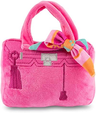 Haute Diggity Dog Barkin Bag with Scarf Plush Dog Toy, Designer Parody Toy by HauteDiggityDog