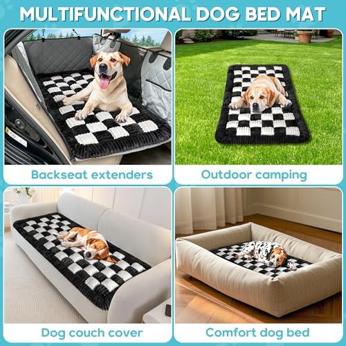 Dog Car Bed Mat Non-Slip Backseat Extender Dog Bed 50" x24.6" - Image 5