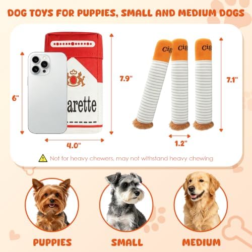 Wdmiya Funny Dog Toys for Small Medium Dogs, Squeaky Interactive Dog Toy - Image 3