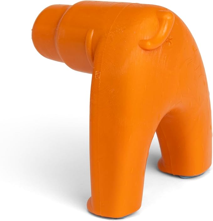 WEST PAW Toppl Stopper Insert Accessory for Toppl Dog Treat Toy – Keeps Toy Steady and Upright for Filling and Freezing, Mess-Free Treat Prep, Dishwasher Safe, Made in USA - Tangerine