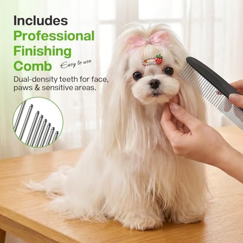 Self-Cleaning Deshedding Dog Cat Brush, Thick Double Coat Undercoat Rake - Image 6