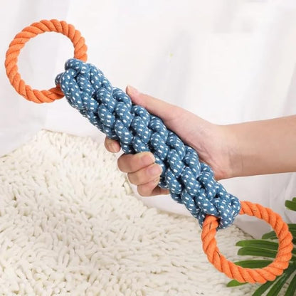 Durable Rope Tug Toy for Dogs – Heavy-Duty Chew Toy with Double Rope Handles – Interactive Dog Toy for Aggressive Chewers & Tug-of-War Play