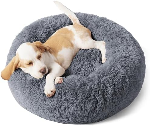 Bedsure Calming Small Dog Bed Donut Washable Cat＆Puppy Bed,23 inches by BEDSURE