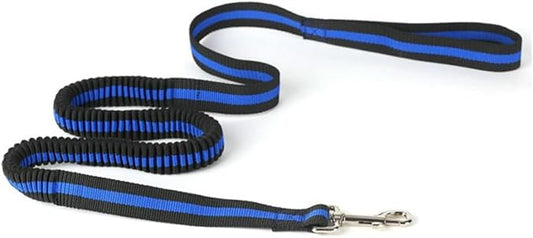 BESPORTBLE Elastic Waist Dog Leash Hands Bungee Leash for Running Hiking Jogging Pets Strong Nylon Stretchable Blue