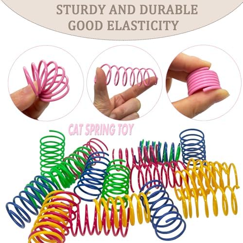 Colorful Cat Toys Bulk for Indoor Cats, 84 Pcs Interactive Kitten Toys - Image 3