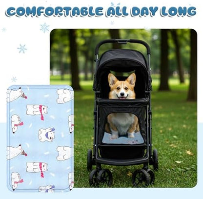 Nuanchu Pet Cooling Mat, Rainbow Bear, 11.81 x 19.69 Inches, 1 Pcs - Image 4