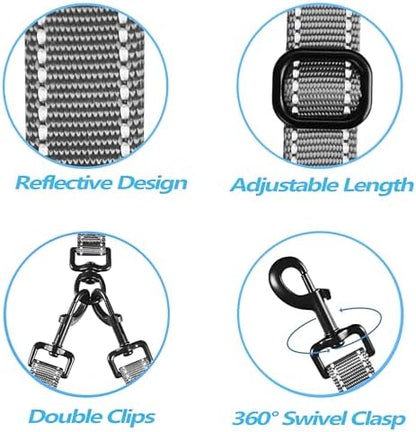 PetBonus Double Dog Leash, No Tangle Dual Leash, Walking Training Lead - Image 4