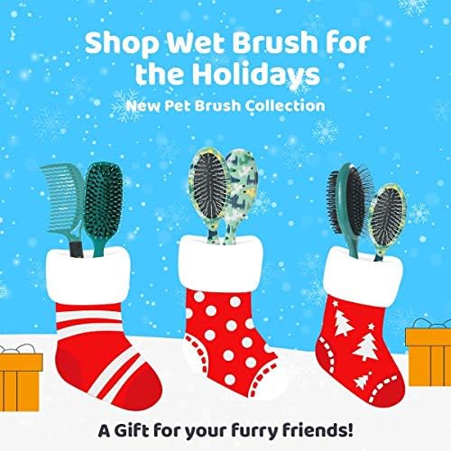 Wet Brush Pet Hair Brush, Smooth, Shiny Fur, Dog and Cat Hairbrush, De-Shedding Comb & Dematting Tool for Grooming Long or Short-Haired Dogs, Tangle-Free for Less Pulling & Tugging, Teal - Image 6