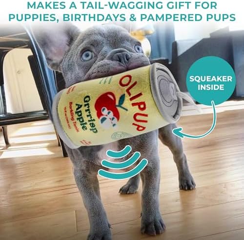 Haute Diggity Dog Olipup Plush Dog Toy, Drink Parody Stuffed Chew Toys - Image 6