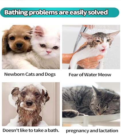 AQUASAFE Pet Glove Wipes - No-Rinse Dog Grooming Wipes & Cat Bath Gloves | Unscented Hypoallergenic Dog Wipes, [6] Ct - Image 4