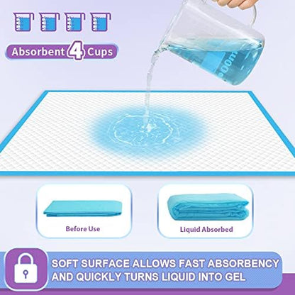 IMMCUTE Puppy Pee Pads 22"x23"-150 Count | Dog Pee Training Pads Super Absorbent & Leak-Proof | Disposable Pet Piddle and Potty Pads for Puppies | Dogs | Doggie| Cats | Rabbits - Image 2