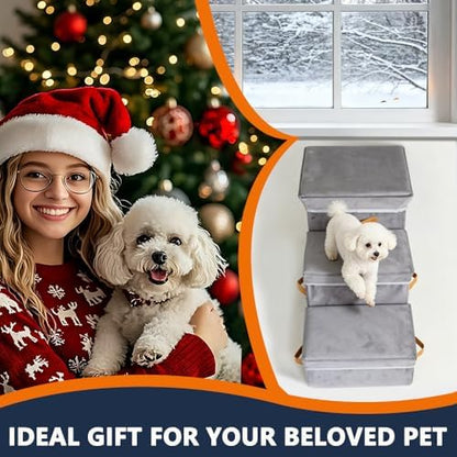 17-inch Pet Dog Stairs for High Beds, 120 lbs Weight Capacity - Image 7