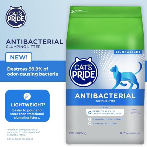 Cat's Pride Antibacterial Litter, Odor-Eliminating Scented 18lb - Image 2