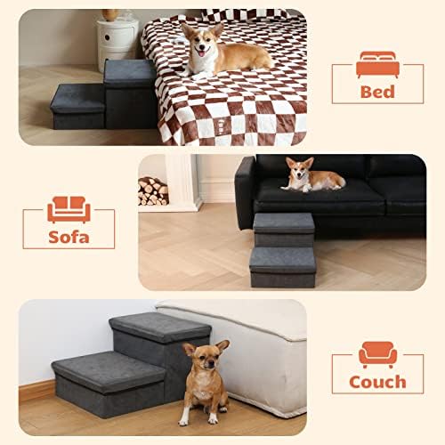 Foldable Dog Stairs with Storage - Image 5