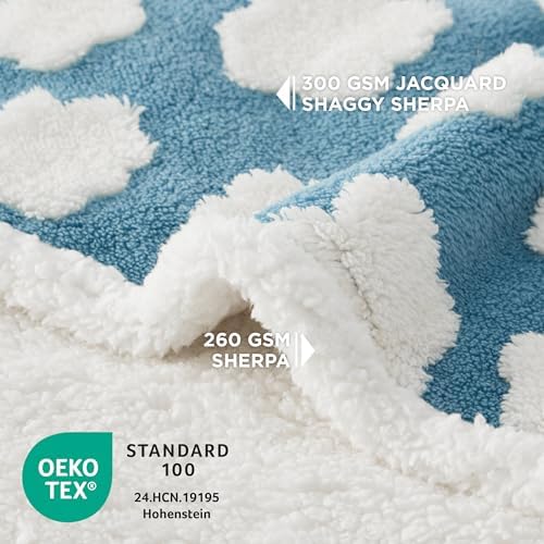 LE SURE Waterproof Dog Blankets for Large Dogs Cute Cozy 3D Jacquard,50x60 - Image 2
