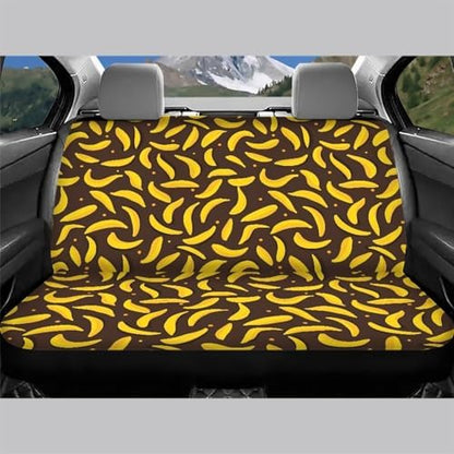 AFPANQZ Banana Car Rear Seat Covers Set Universal Fabric Cloth Car Seat Cover Automatic Backseat Protector Fit SUV Truck Van Dog Back Seats Protection Dust-Proof Washable - Image 3
