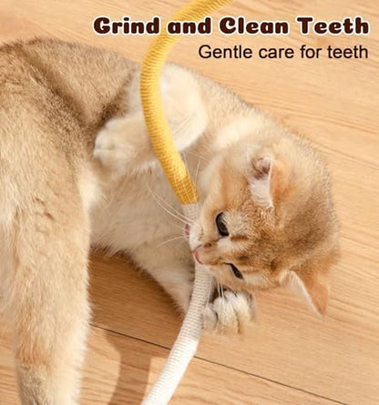 Cat Chew Ropes 4Pcs, Safe Cat Chew Toys for Indoor Cats with Catnip - Image 4