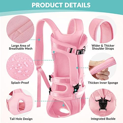 Lukovee Dog Backpack Carrier, Adjustable Front Carrier for Small Breeds - Image 3