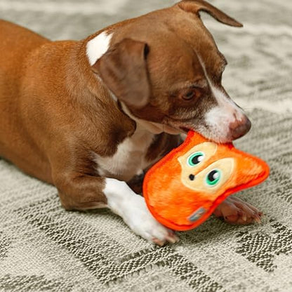 Outward Hound Durablez Minis Tough Chew Plush Squeaky Dog Toy, Fox, 6.3" - Image 5