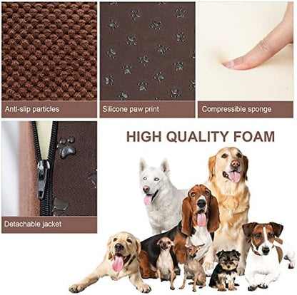 Dog Stairs for Small Dogs, High Density Foam Dog Ramp, Extra Wide Non-Slip Pet Steps for High Beds Or Couch, Soft Foam Doggie Ladder for Dogs Injured, Older Pets, Small Cats - Image 3