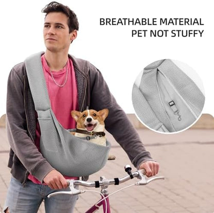 Dog and Cats Carrier Sling, Breathable Puppy Small Pet Carrier with Pocke - Image 7