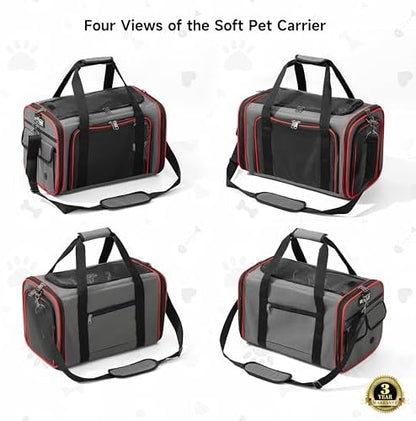 EliteField Soft-Sided Pet Carrier for Cats & Small Dogs (3-Year Warranty) - Image 4
