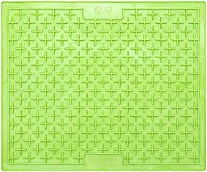 LickiMat X Large Breed Buddy Dog Lick Mat, Dog Calmer, Slow Feeder, Anxiety Reliever Alternative to Puzzle Toys, Slow Feeding Bowls. Use Peanut Butter, Wet, Raw, Mixed Food, Healthy Treats - Green - Image 3