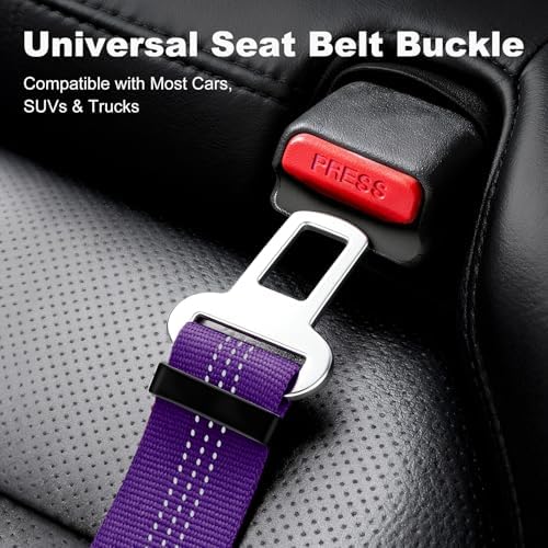 Dog Seat Belt for Car, Car Harness with Locking Aluminum Hook - Image 6