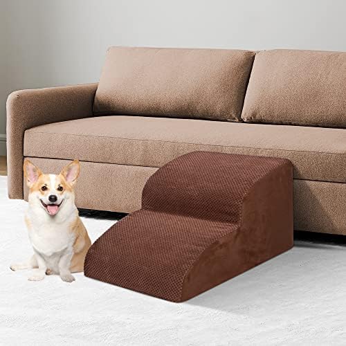 Dog Stairs for Small Dogs, High Density Foam Dog Ramp, Extra Wide Non-Slip Pet Steps for High Beds Or Couch, Soft Foam Doggie Ladder for Dogs Injured, Older Pets, Small Cats - Image 5