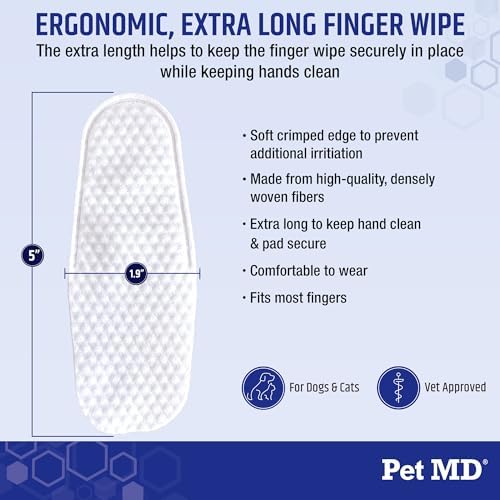Pet MD Finger Wipes - Tear Stain Remover for Dogs & Cats - 50ct - Image 6