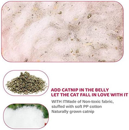 Legendog 5Pcs Catnip Toy, Cat Chew Toy Bite Resistant Catnip Toys for Cats,Catnip Filled Cartoon Mice Cat Teething Chew Toy (Multicolor1) - Image 5